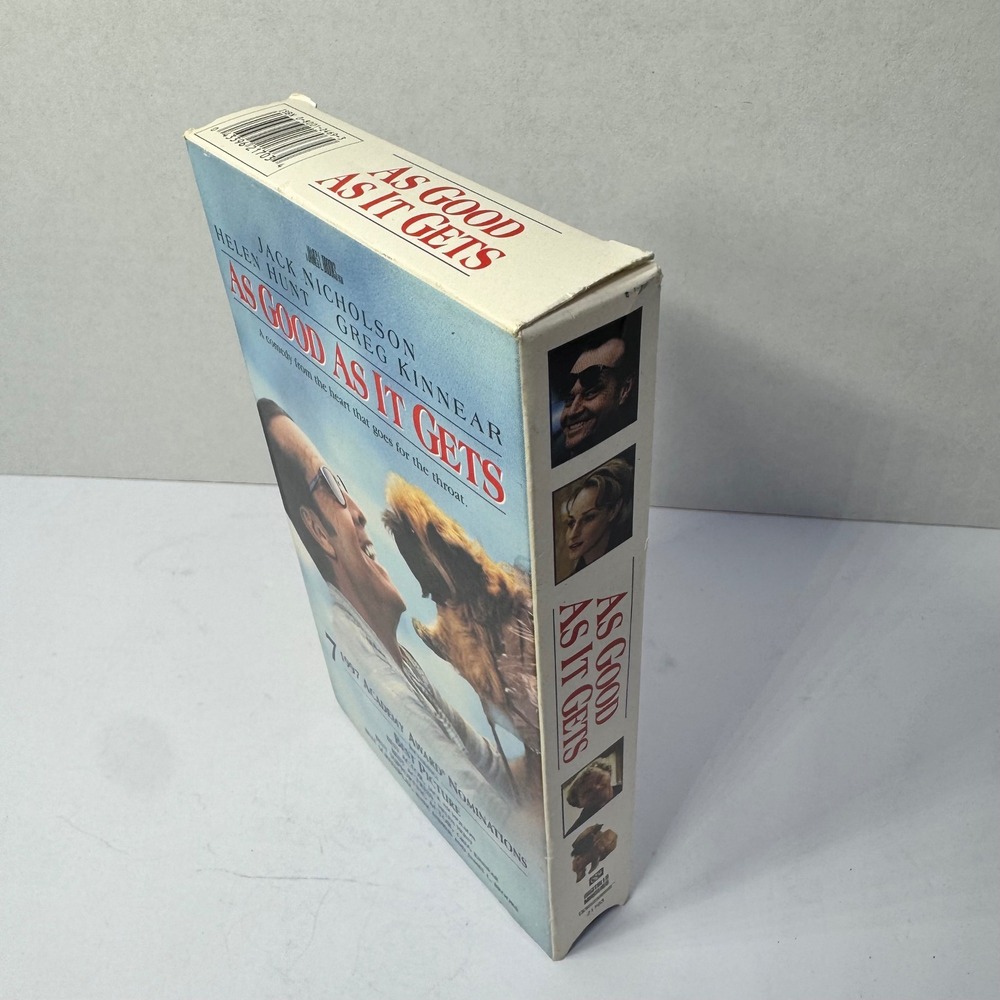 As Good As It Gets VHS 1998 Jack Nicholson‎ Helen Hunt Columbia TriStar Vintage